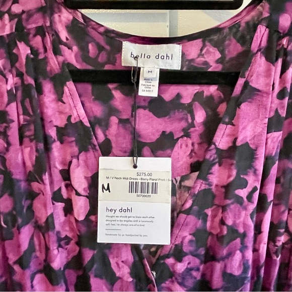 Bella Dahl Floral Midi Dress size M - Picture 10 of 12